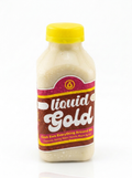 Cash Ews raw cashew milk bottle with organic cashews vanilla maple syrup — Liquid Gold Juice Vault Petaluma CA