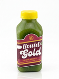 On The Brinks cold-pressed celery apple cucumber lemon green juice bottle — Liquid Gold Juice Vault Petaluma CA